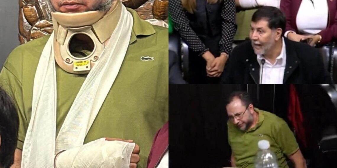 El Senado le pagó un viaje a Roma, es lo que se conoce de Emiliano González, colaborador de Noroña que resultó ‘lesionado’