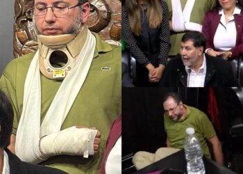 El Senado le pagó un viaje a Roma, es lo que se conoce de Emiliano González, colaborador de Noroña que resultó ‘lesionado’